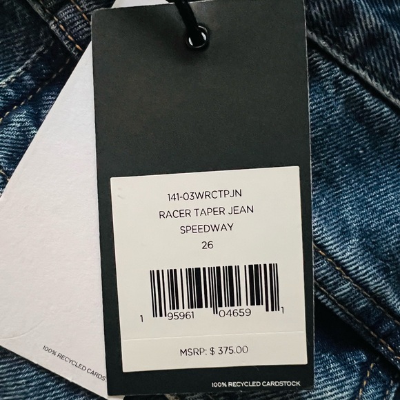 Orginal Racer Taper in Speedway RE/DONE Women’s jeans size 26 - Picture 6 of 10